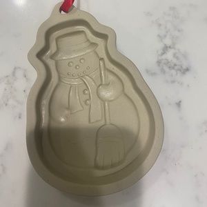 Snowman stoneware mold